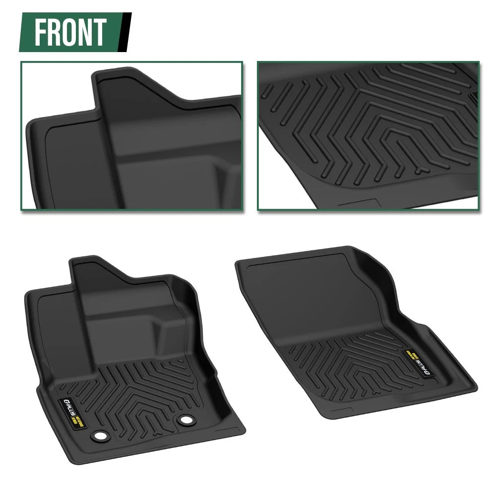 Set of 4 All-Weather TPE Floor Mats for Ford Fusion (2017–2020)