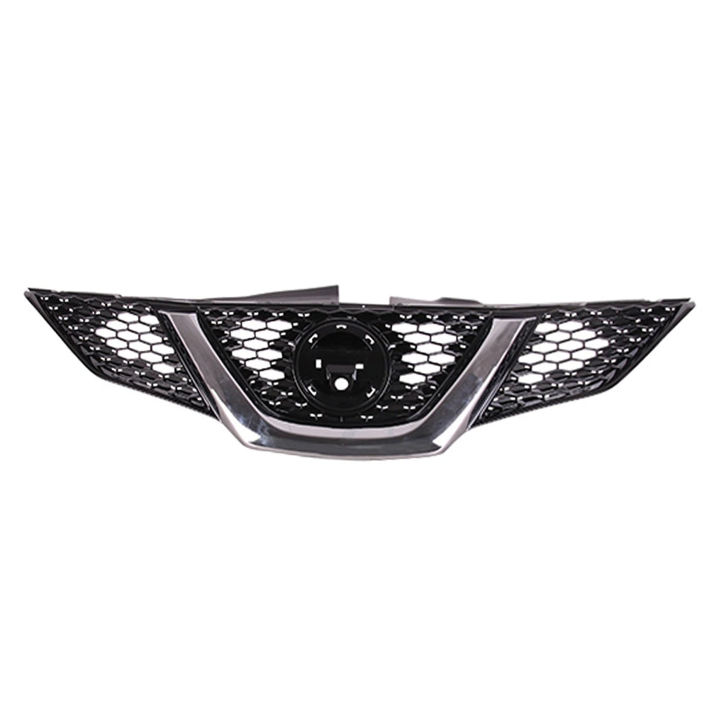 Replacement Front Grille Black ABS for 2017 Nissan Qashqai