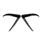 Front Fog Light Eyebrow Cover Trim for Tesla Model 3 (2017-2022) Black
