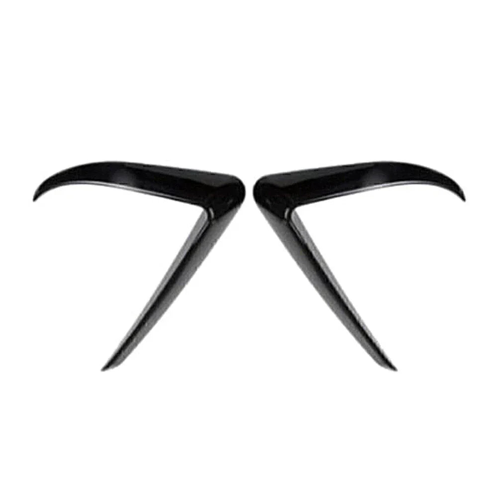 Front Fog Light Eyebrow Cover Trim for Tesla Model 3 (2017-2022) Black