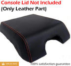 Center Console Armrest Cover for Ford F150 (2015–2020) - Orange Stitch