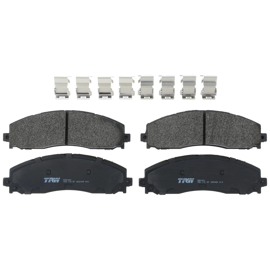 Set of 4 Disc Brake Pads for Ford F-250 Super Duty (2013–2024)