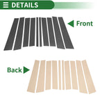 10 Pcs Door Pillar Window Trim for Mercedes GL-Class (2013–2019) Black Carbon Fiber