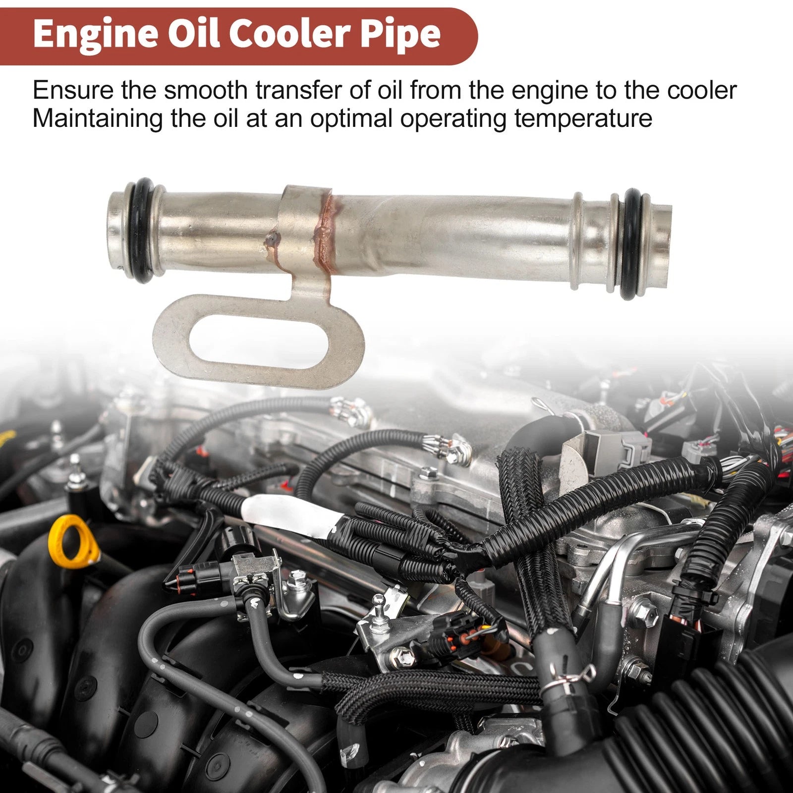 Inlet Engine Oil Cooler Tube for Chevrolet Sonic 1.8L L4 (2012–2018) No. 55353327