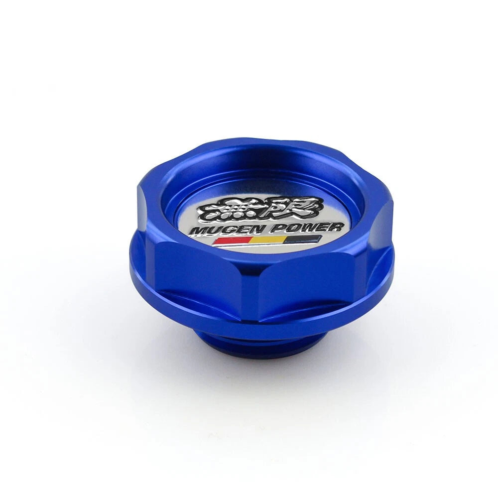 JDM Blue Engine Oil Filler Cap, Radiator Cap & Battery Tie Down for Honda