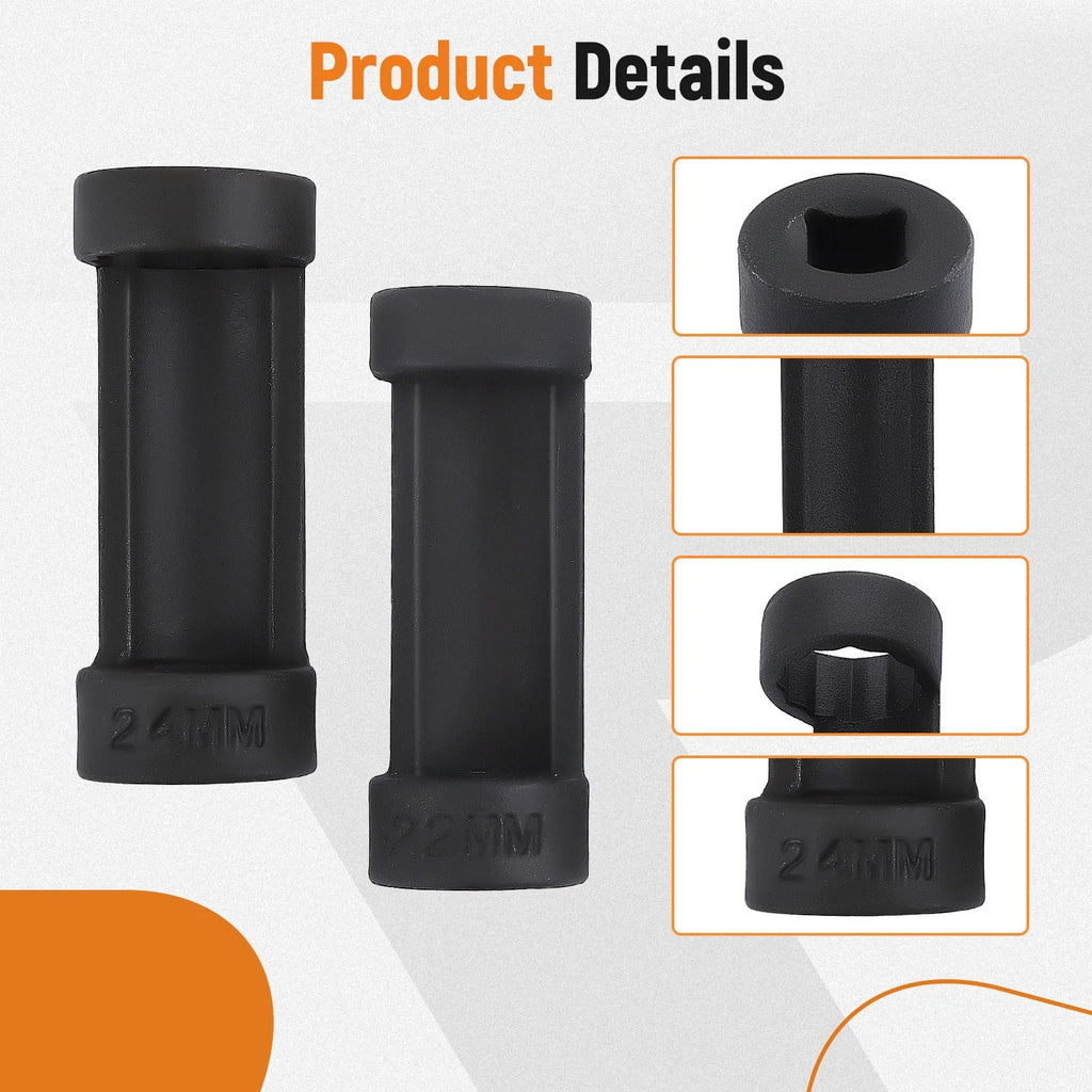 Strut Nut Socket Set (16mm, 18mm, 19mm, 21mm, 22mm, 24mm) for Vehicles