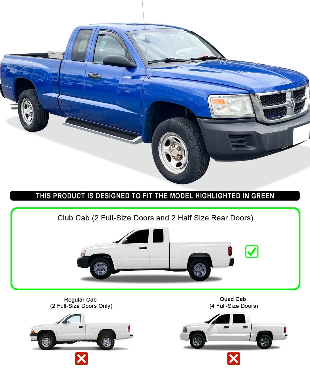 iBoard Running Boards for Dodge Dakota Club Cab (2005-2011)