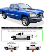 iBoard Running Boards for Dodge Dakota Club Cab (2005-2011)