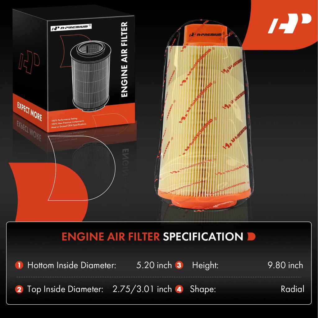 2X Engine Air Filter for Mercedes-Benz C230 (2003-2005)