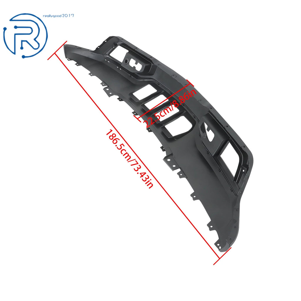 Front Bumper Bottom Cover with Trim & Vents for Chevy Silverado 1500 (2019-2021)