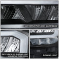 Driver Left Side Headlight for Toyota Tacoma (2020–2023) - Black Housing, Amber Corner