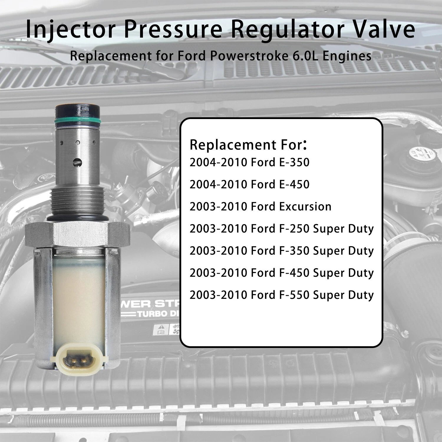 IPR Valve with Socket & Screen Seal Kit for Ford F250 F350 (2003-2007)