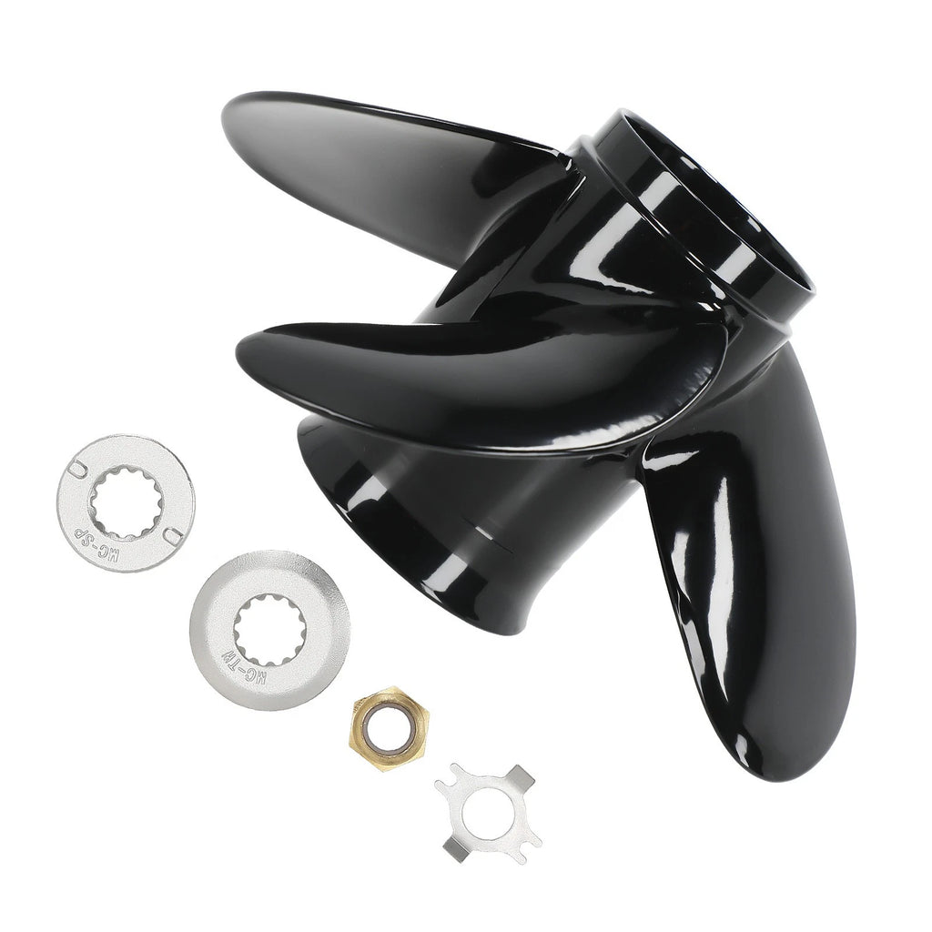4-Blade Aluminum Boat Propeller for Mercury 40–70HP (2004–2020)