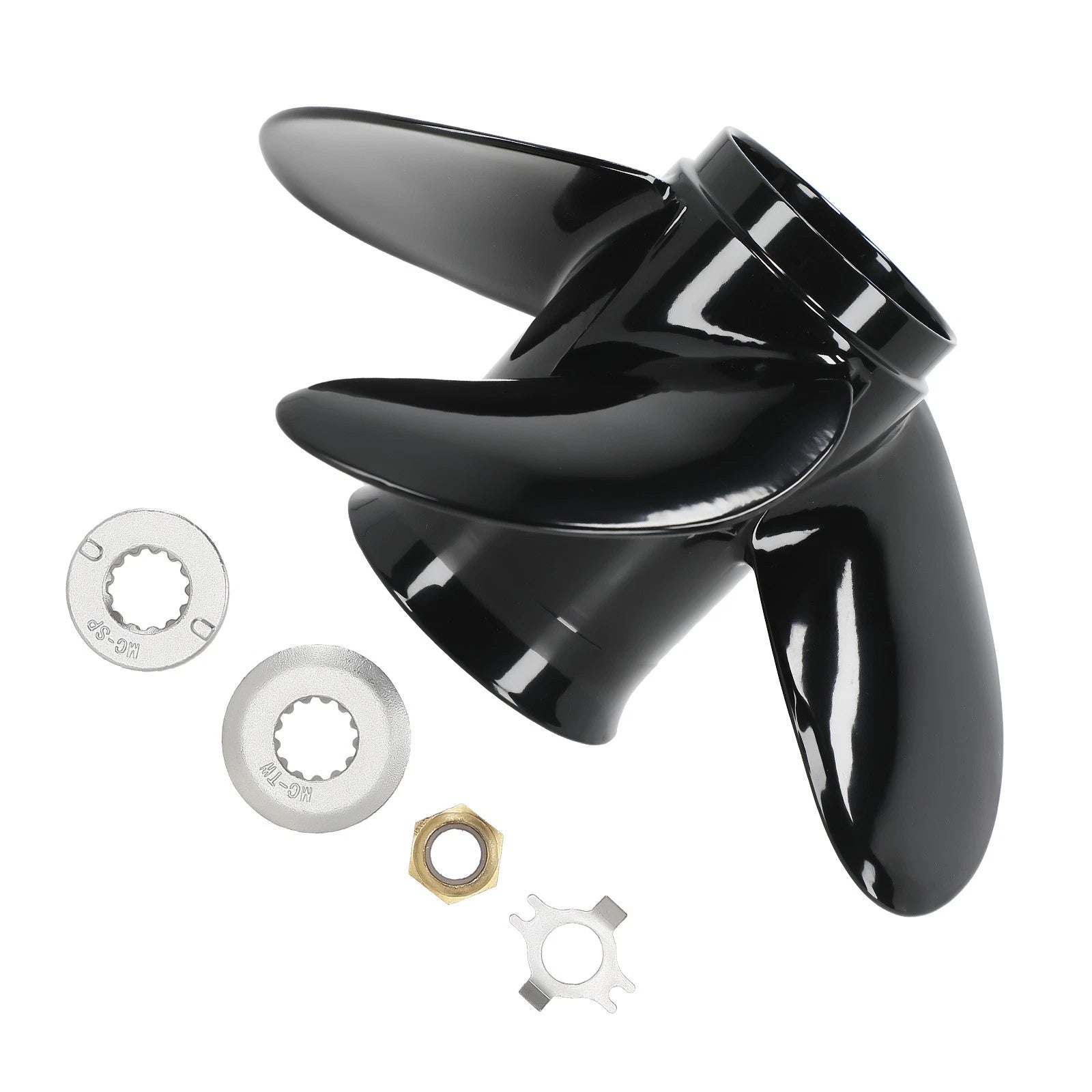 4-Blade Aluminum Boat Propeller for Mercury 40–70HP (2004–2020)