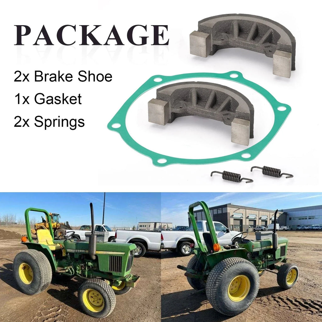 2 x brake shoes w/gasket for John Deere 750/770/790/3005