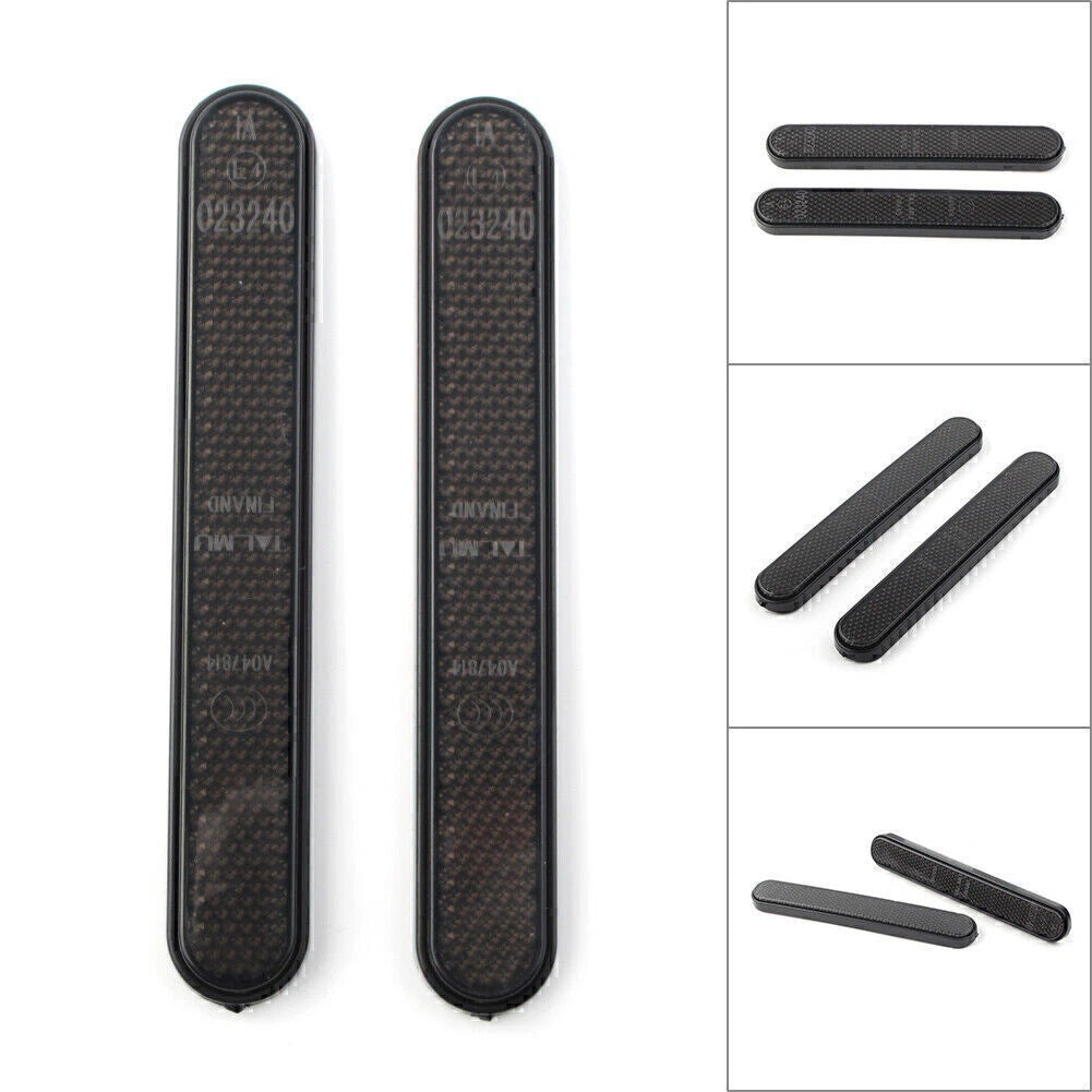 2X Smoke Rear Shock Absorber Reflector Strip for Harley Sportster 883 1200 (2004–2023)