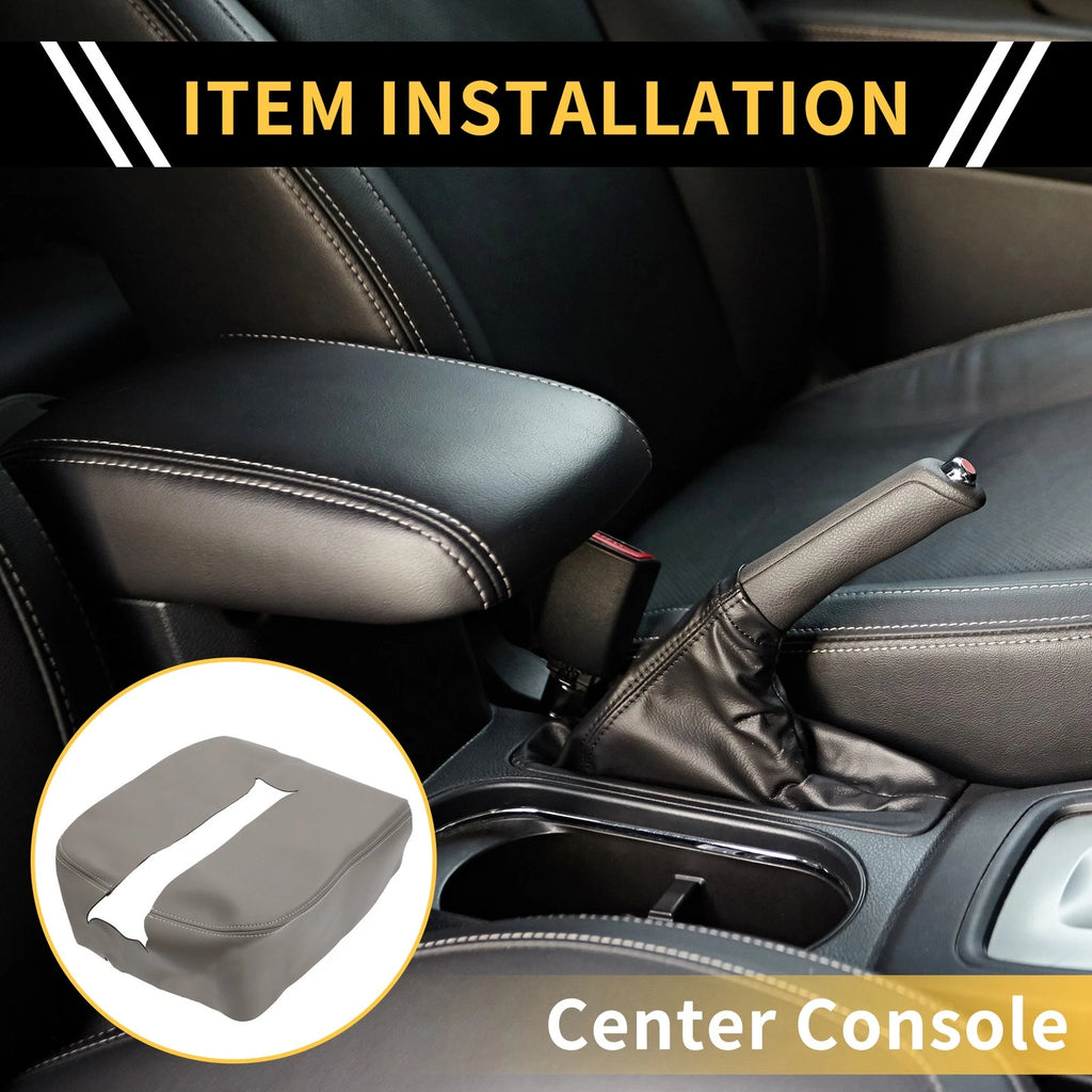 Armrest Protector for Chevrolet Silverado (Microfiber Leather, Grey)