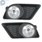 Set of 2 Clear Front Bumper Fog Lights for Dodge Charger (2011-2014)