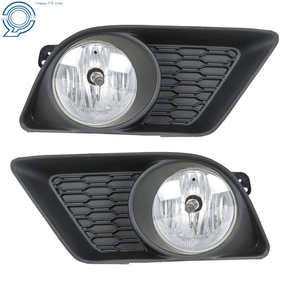 Set of 2 Clear Front Bumper Fog Lights for Dodge Charger (2011-2014)