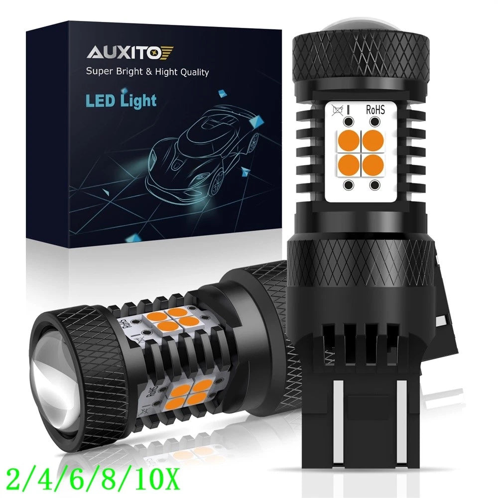 2X Amber LED Rear Turn Signal Light Bulb for Make Model