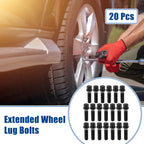 20pcs M14x1.25 Extended Wheel Lug Bolts Conical Seat 45mm for BMW
