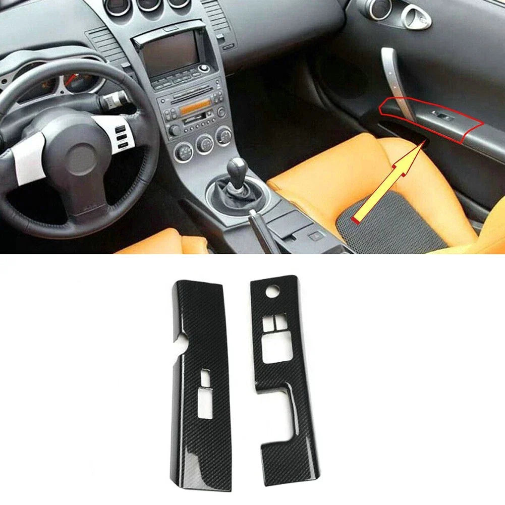 Glass Switch Covers for Nissan 350Z (2006–2008)