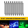 10X 4.9Ft Extension Wire Cable for LED RGB Under Glow Rock Light (12V, 4 Pins)
