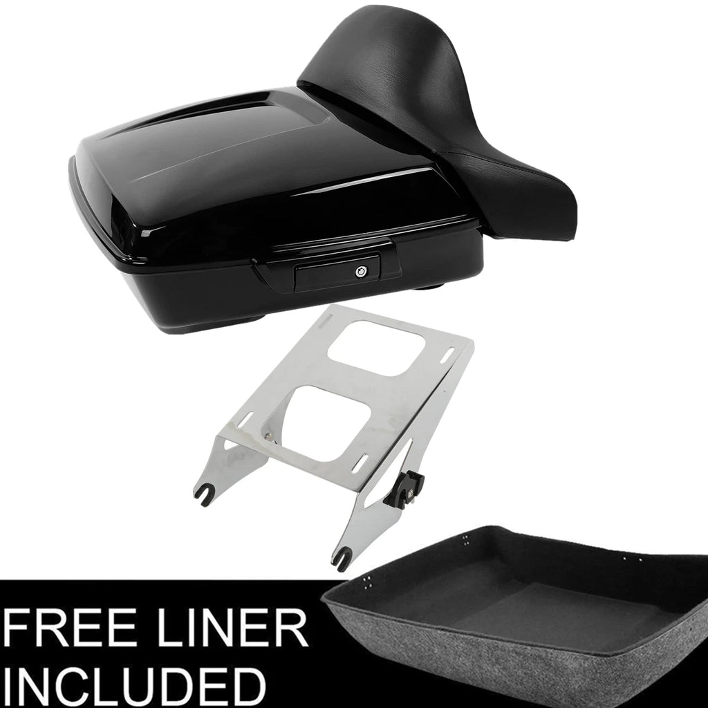 Chopped Trunk Pad Mount Rack for Harley Touring Road Glide King (2014–2023)