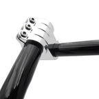 Black 14" Rise Adjustable Handlebars 1.25" for Harley Touring FLHT FLHX (2008–2020)