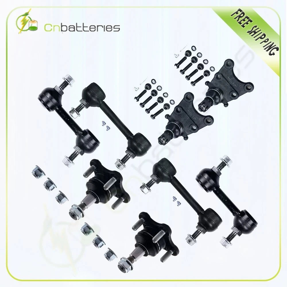 8pcs Front Suspension Upper Lower Ball Joints Sway Bars for GMC Canyon (2007–2012)