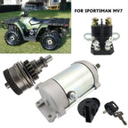 Starter for Polaris Sportsman MV7 (2005) W/Bendix, Relay, Ignition Switch