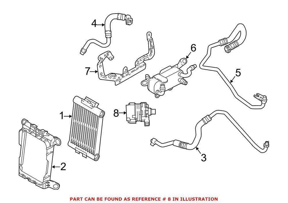 Genuine OEM Drive Motor Inverter Cooler Water Pump 11517583965 for BMW (2007–2013)