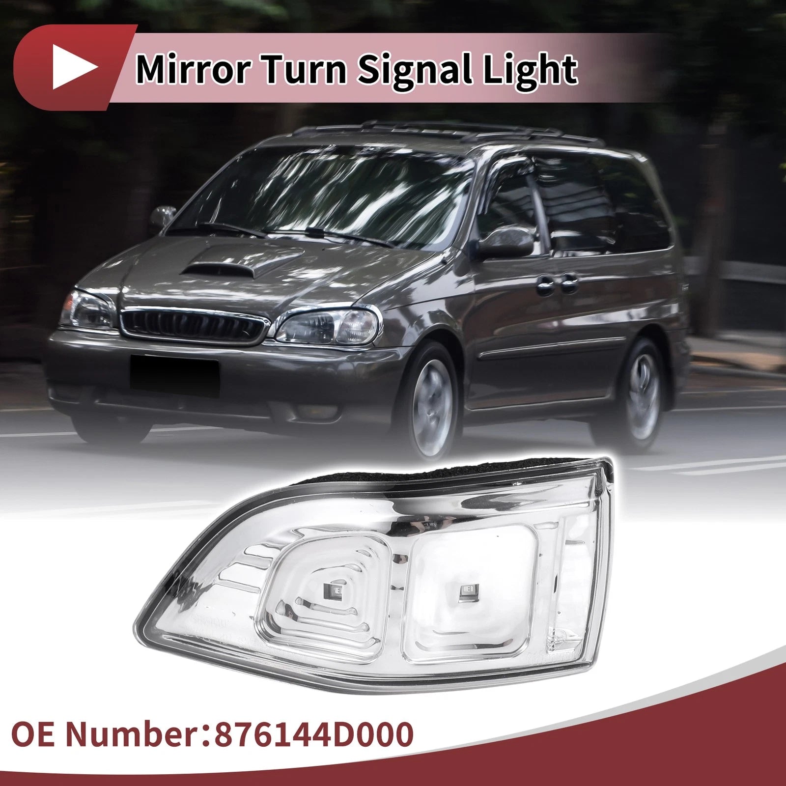 LED Mirror Turn Signal Light for Kia Sedona (2010–2014) No. 876144D000