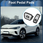 Set of 2 Automatic Footrest Pedals Cover for Volkswagen ID.4 (2020–2024) Silver Tone