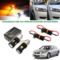 2X Front Turn Signal LED Lights Switchback for Honda Accord Sedan (1998–2015)