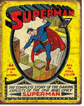 Vintage Replica Tin Metal Sign Superman (1968)