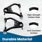 4X Front Upper Lower Control Arms for Nova (1968–1974) Omega (1973–1974)