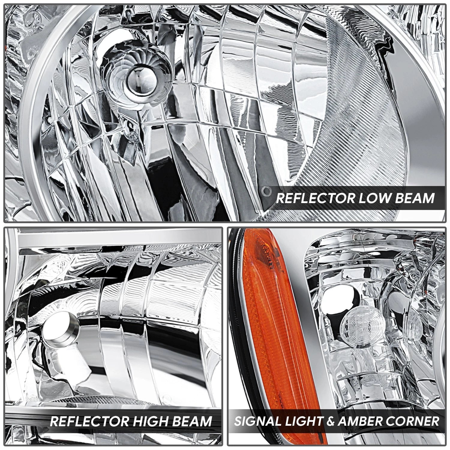 Right Passenger Side Chrome Housing Headlight for Honda Pilot (2009–2011)