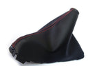 E-Brake Boot Cover for Mazda 3 (2014–2016) - PVC Leather, Red Stitch
