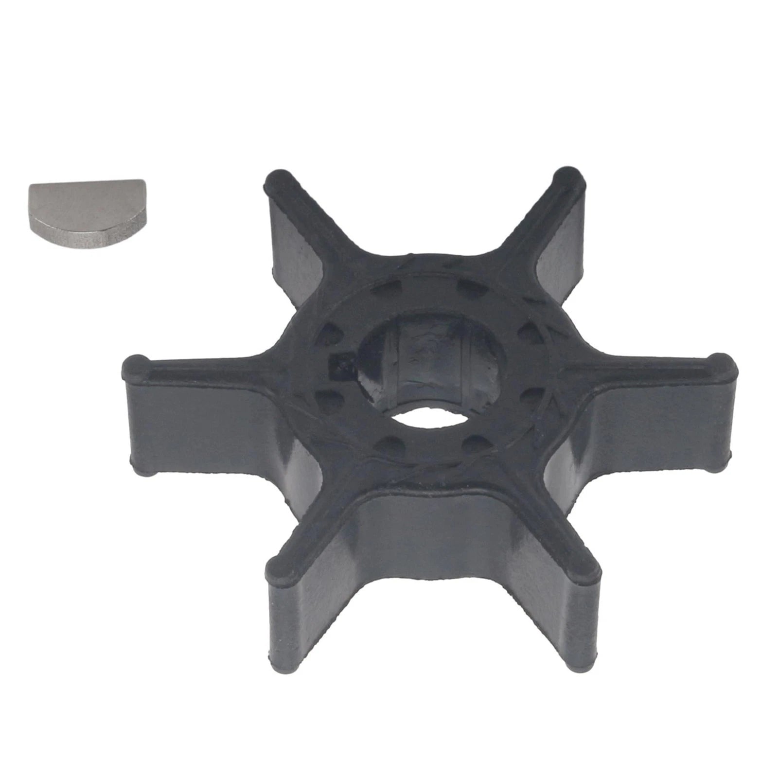 Water Pump Impeller w/ Key for Yamaha 8 9.9 15 HP Outboard Motor