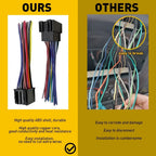 2Pcs ISO Wire Harness 16 Pin for Peterbilt Freightliner Semi Truck