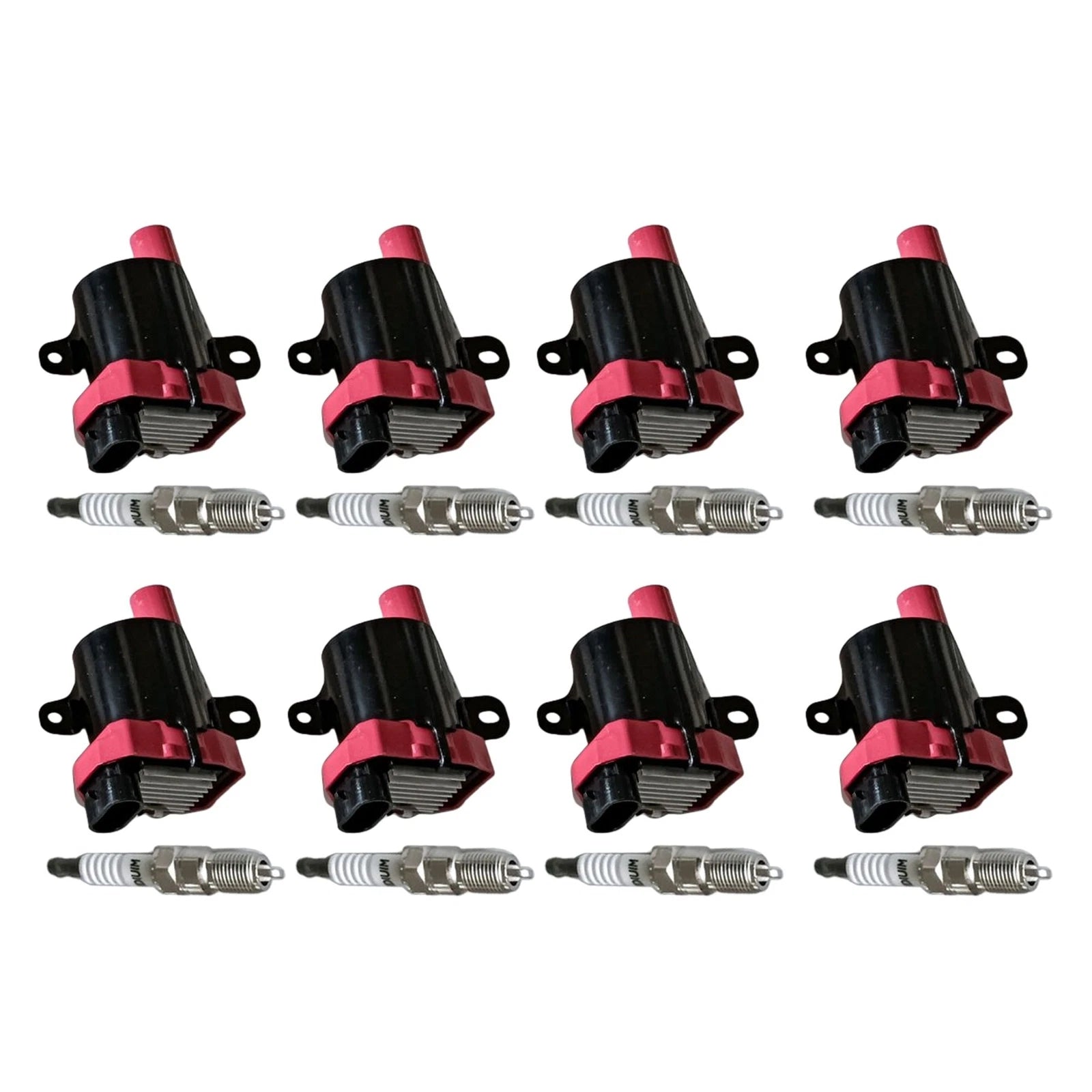 Set of 8 Ignition Coils & Iridium Spark Plugs for Chevrolet Express Silverado
