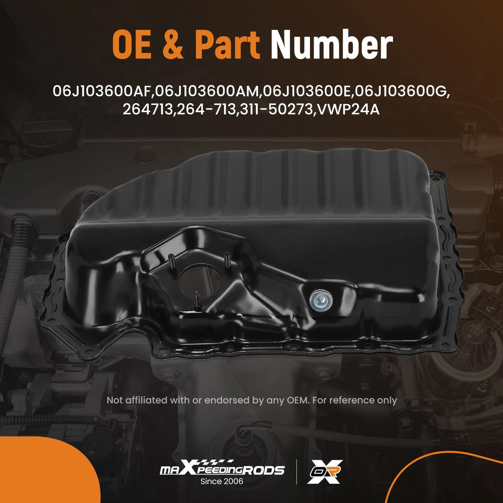 Oil Pan Lower for Audi A3 TT VW Beetle CC GTI Jetta Passat (2009–2015)