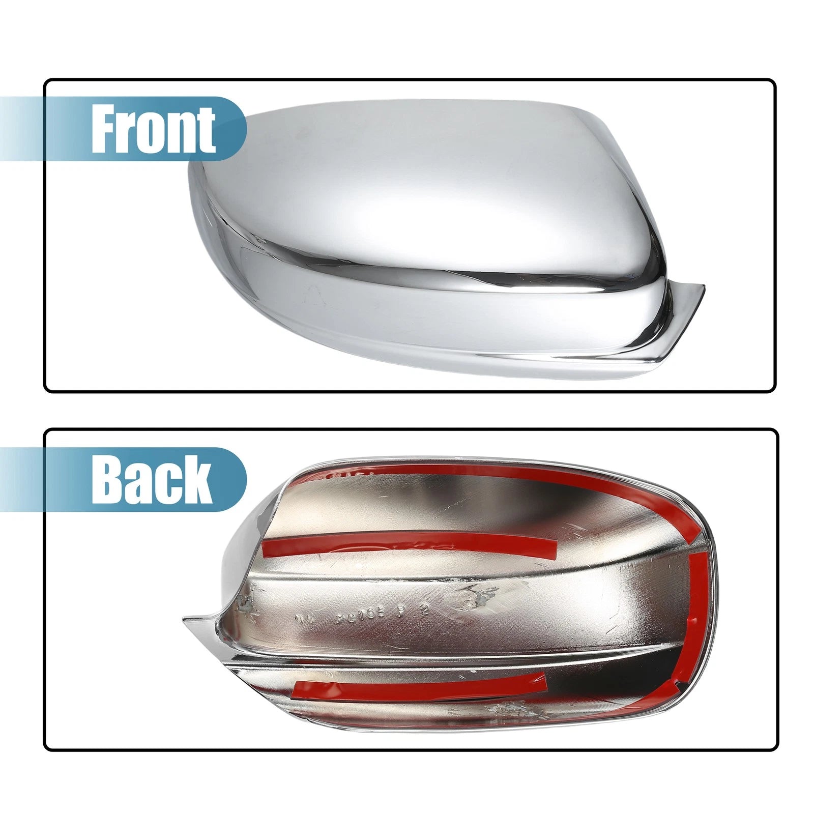 2Pcs Chrome Plated Mirror Cover Cap for Dodge Charger (2011–2022)