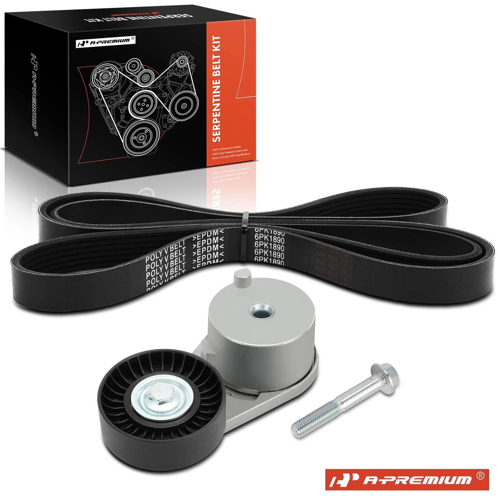 2X Serpentine Belt Drive Component Kit for Chevrolet S10 (1994–2004)