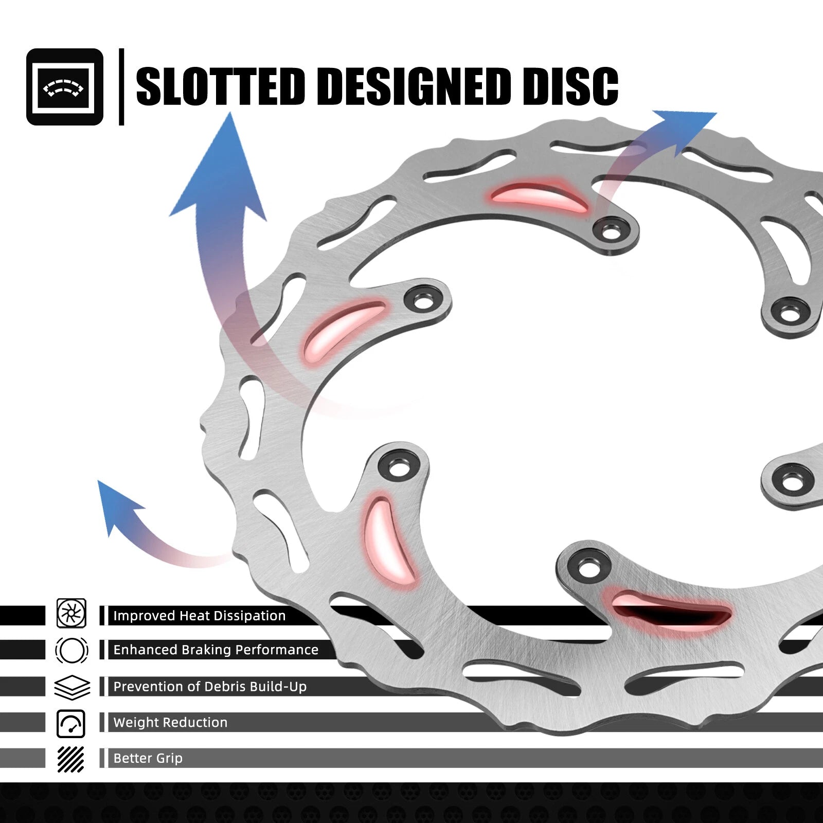 Front Brake Disc Rotor for KTM 125 200 250 300 450 500 SX SXF XC XCF XCW (260mm)