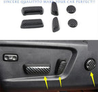 ABS Carbon Fiber Power Seat Control Cover 6pc for Toyota Tundra (2014–2021)