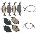 Set of 4 Disc Brake Pad Sets and Sensors for BMW G05 G06 (2019–2023)