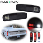 Smoke LED Taillights for Ford F150 F250 F350 Bronco (1974–1991)