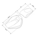 Rider & Passenger Seats for Harley Breakout FXBR FXBRS (2018–2023) Black